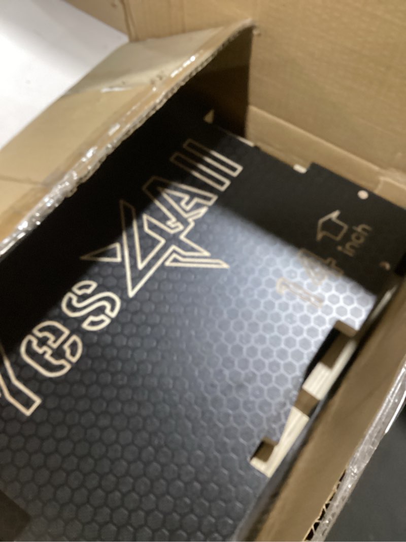 Condition photo showing Good Condition for Yes4All 3 in 1 Non-Slip Wooden Plyo Box, Step Up Box for Workout, Plyometric Jump Box for Skipping, Jumping, Lunges, Squats, Dips 16" x 14" x 12" A. Black