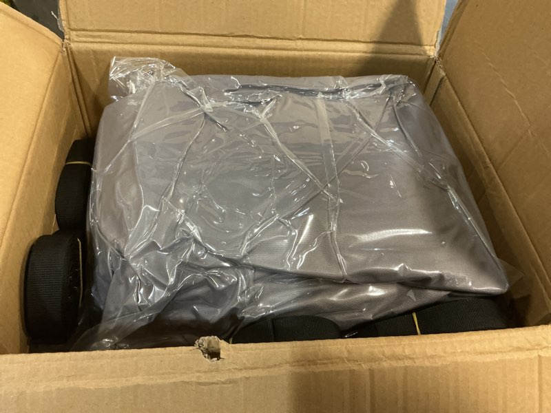 Condition photo showing New/Like New for waterproof 23-24ft boat cover, 1200d heavy duty trailerable cover | marine grade oxford fabric, tear & uv resistant, elastic hem, double stitching, fits v-hull/ski boat/bass boat/fishing boat 23'-24' long (beam width up to 102") darkgray