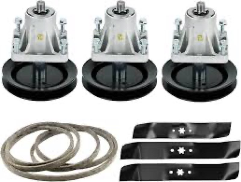 Blade Spindle Belt Rebuild Kit for Cub Cadet 46 inch Deck LT1045 LT1046 Spindle 918-0660 618-0660, B