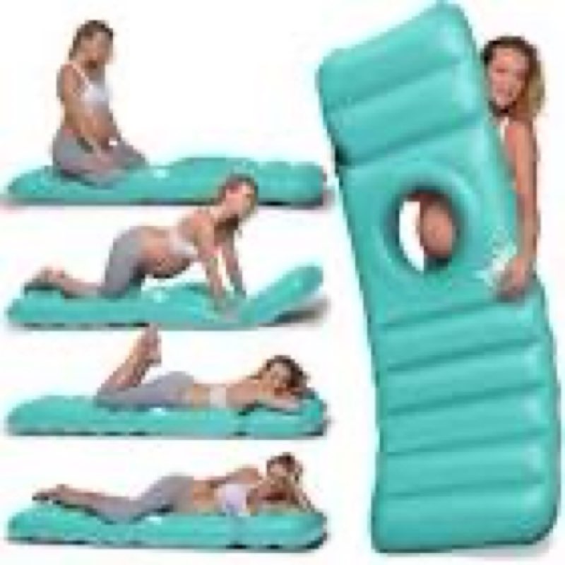 inflatable tummy nest pregnancy pillow with belly hole, belly mattress for pregnancy pillow stomach 