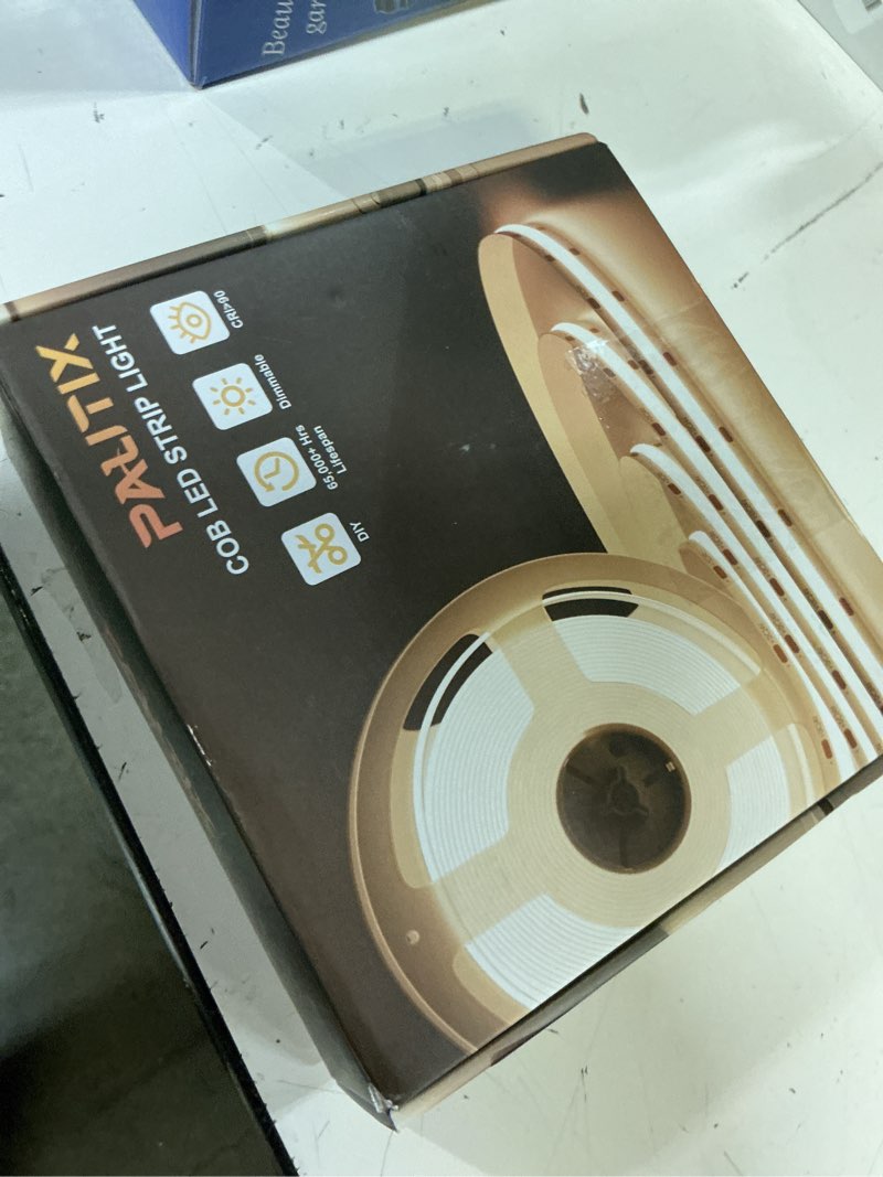 Condition photo showing New/Like New for pautix cob led strip light 32.8ft/10m,work with alexa/google assistant, warm white led strip 3000k ul listed,dimmable 24v flexible tape light,super bright strip lights for office,bedroom,kitchen 3000k-32.8ft/10m(smart wi-fi)