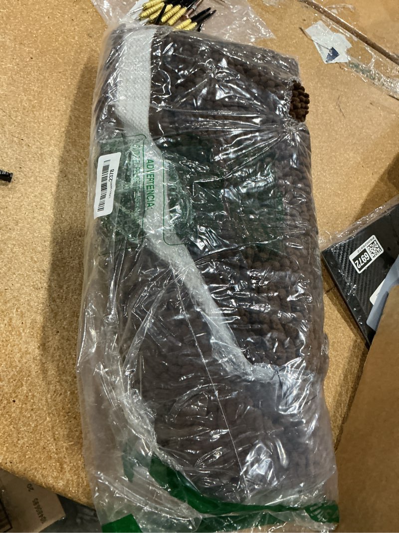 Condition photo showing Good Condition for muddy mat® | super water absorbent door mat indoor, microfiber quick dry chenille entryway rug, non-slip front door mat, indoor mats for entryway, machine washable pet rug, brown 24"x36" chocolate brown 24" x 36"