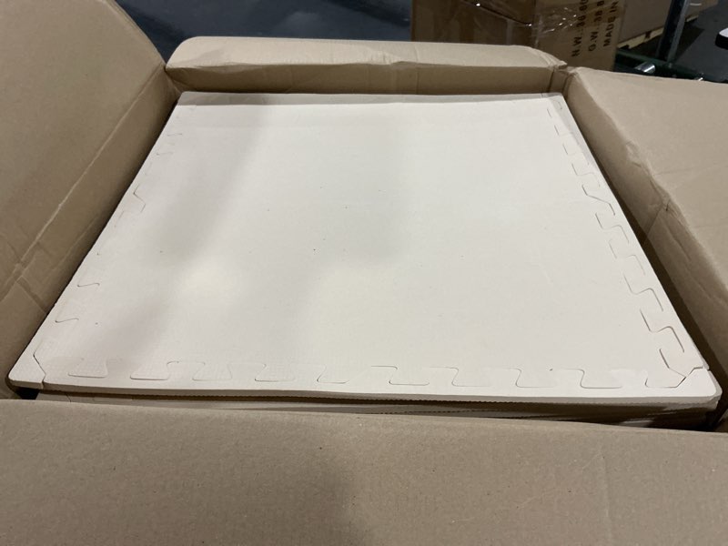 Puzzle Play Mat 16 Tiles with 32 Border Pieces, Interlocking Stitching Mat with Border for Living Ro