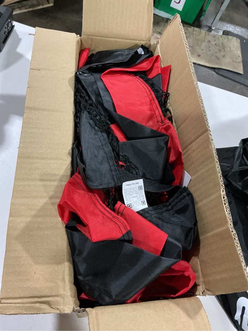 Condition photo showing Good Condition for bornew 2 pack soccer goal - backyard & indoor soccer goals for kids, 6x4 / 4x3 ft portable pop up soccer nets set for youth & adult and outdoor games and soccer training equipment ages 3-16 year gift 1.black red 4' x 3'