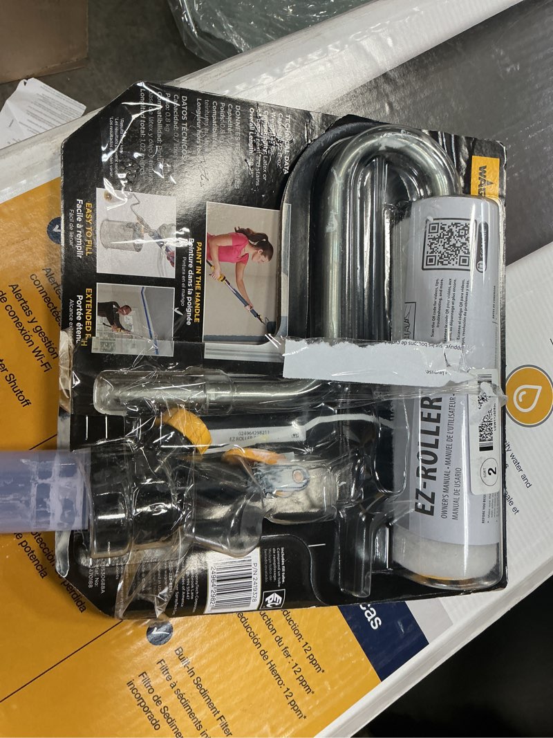 Condition photo showing As Is for 9 in. paintstick ez roller with manual ratchet trigger