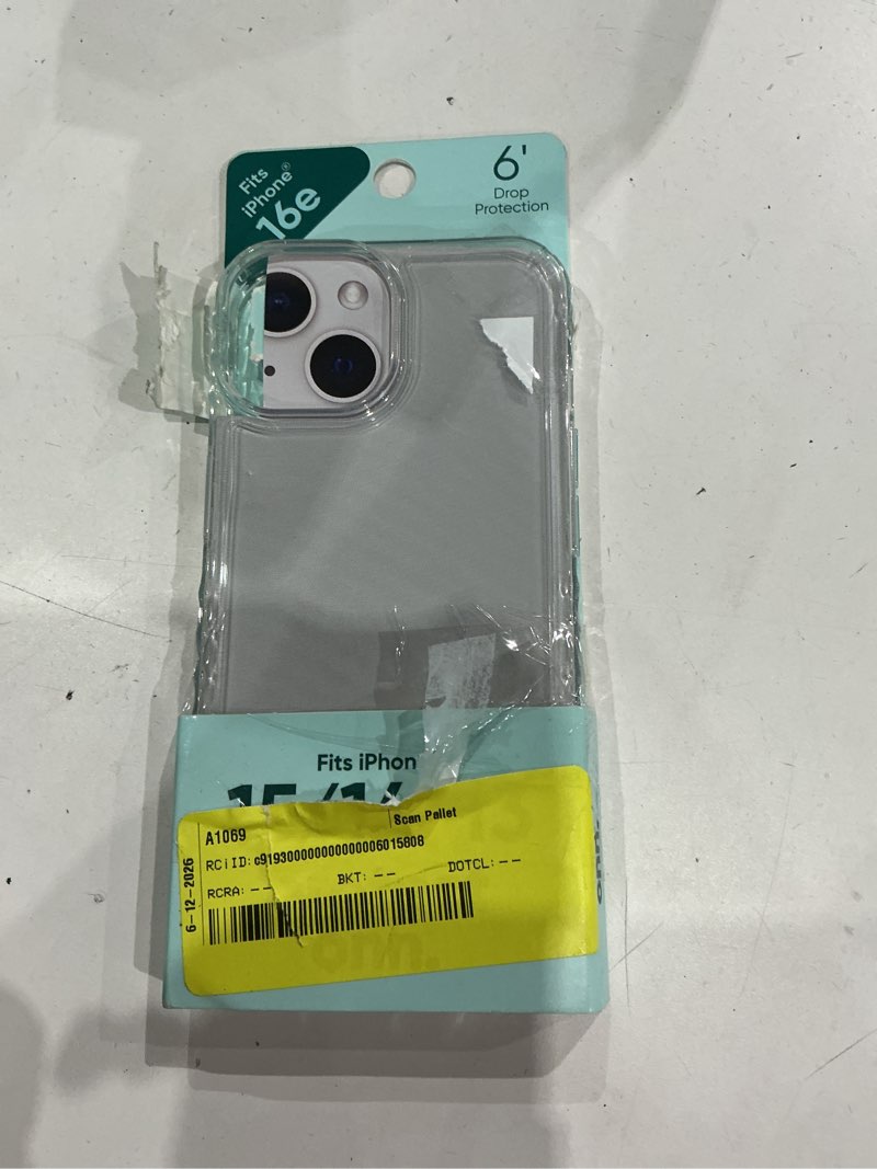 Condition photo showing New/Like New for onn protective gel phone case for iphone 16e / iphone 15 / iphone 14 / iphone 13 - clear