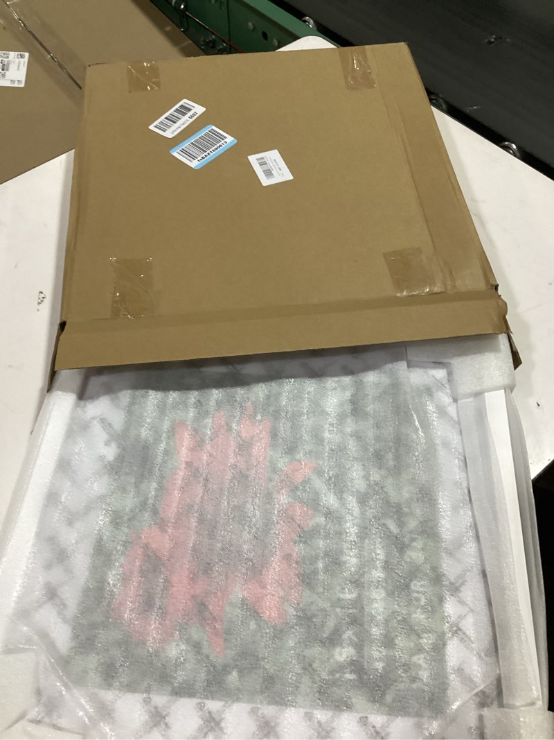 Condition photo showing New/Like New for 16x16 picture frame 3 pack white solid wood for mat 12x12 wall mounting square poster frames 3 16x16 inch