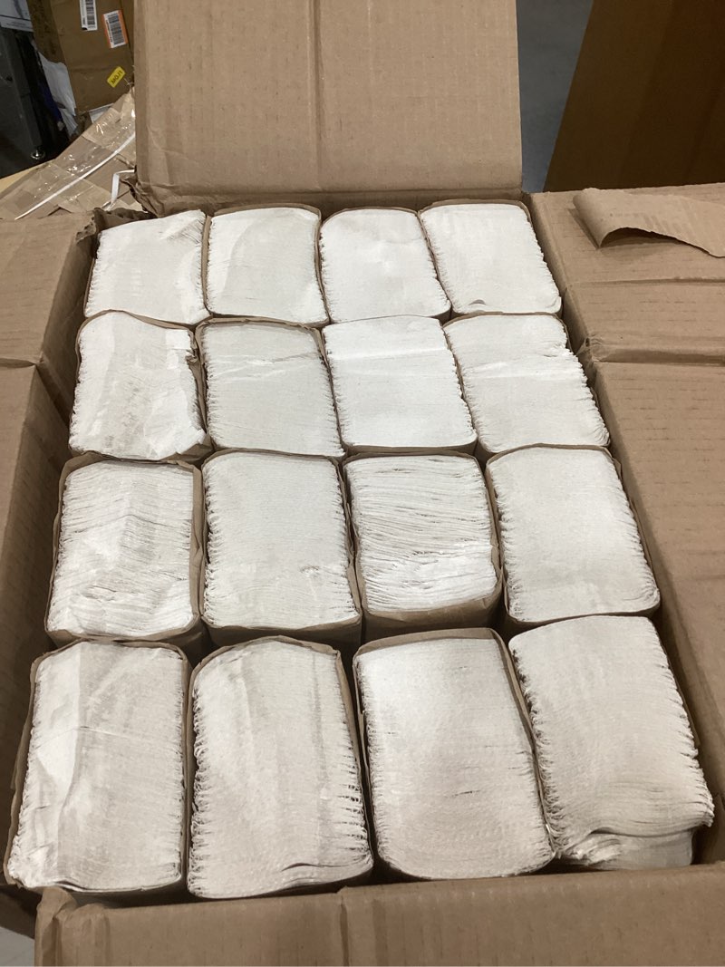 Condition photo showing New/Like New for tork multifold hand towel white h2, universal, 100% recycled fibers, 16 x 250 towels, mb540a 16 x 250 hand towels