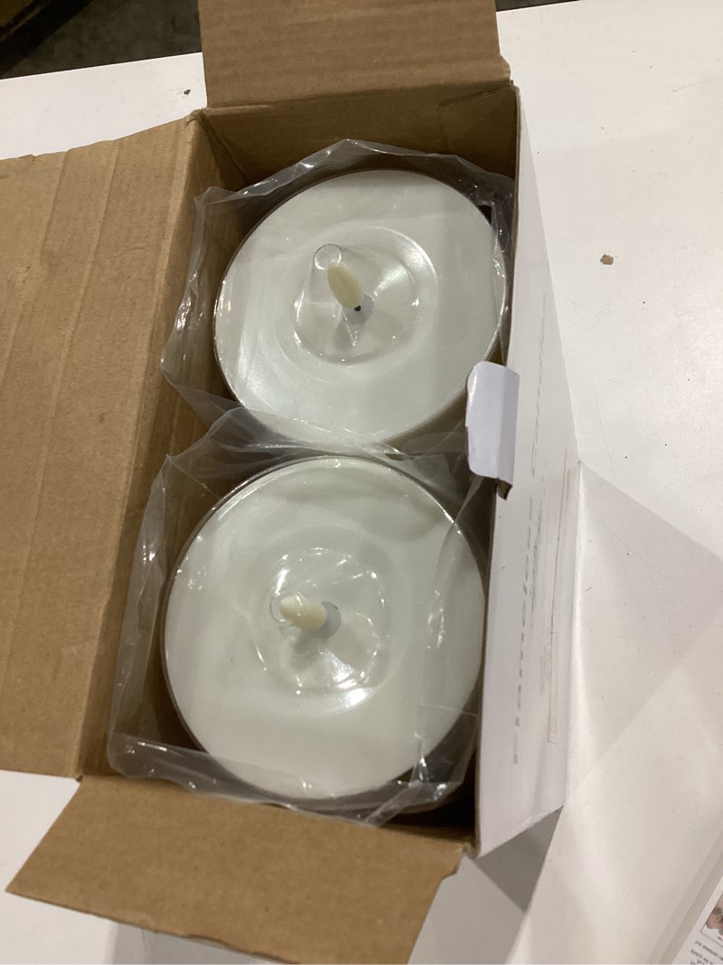 Condition photo showing Good Condition for 5plots 4" x 12" waterproof outdoor flameless candles battery operated led large pillar candles with remote and timer for indoor outdoor lanterns, long lasting, white, set of 2 4"x12"