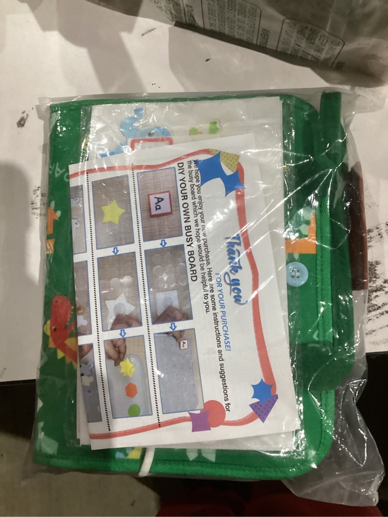 esjay toddler busy board montessori toys for boys and girls, sensory book educational activities for