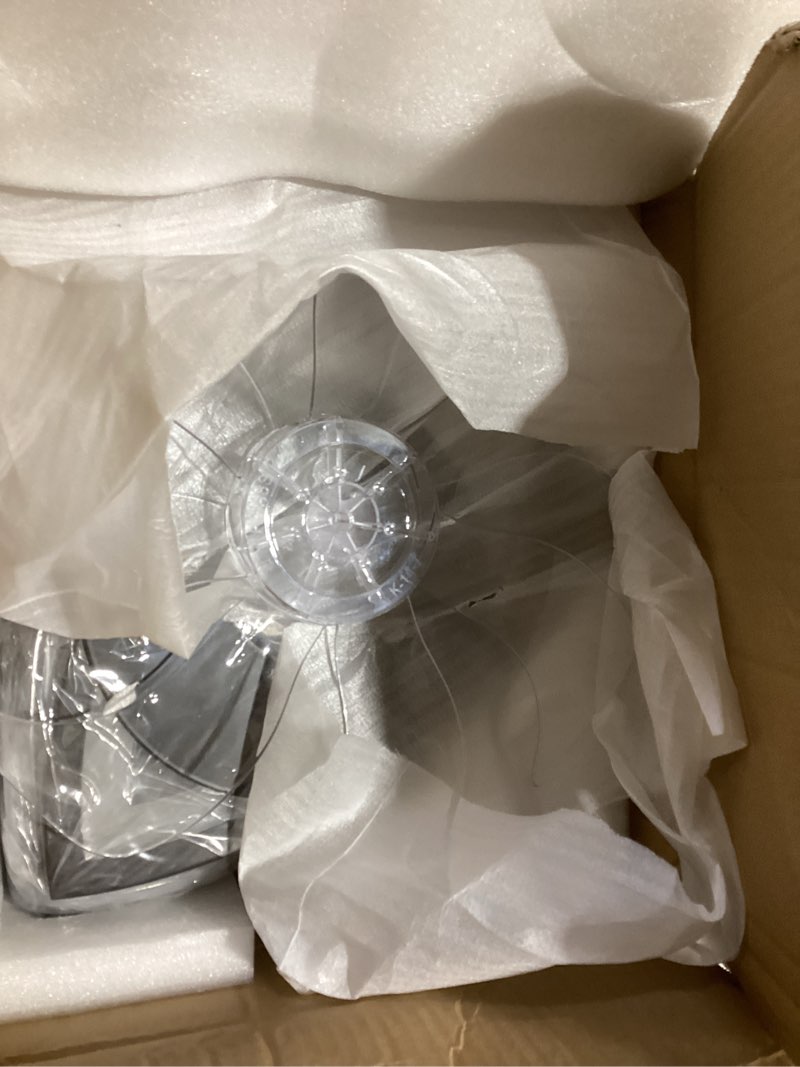 Condition photo showing As Is for 35'' Ceiling Fans With Lights, Modern Ceiling Fans With Lights And Remote, 6 Speed 3 Lights Color Low Profile Ceiling Fan Flush Mount For Bedroom (Black)