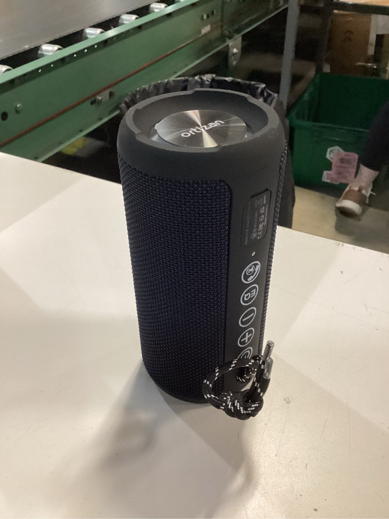 Condition photo showing New/Like New for ortizan portable bluetooth speaker (1nd gen), ipx7 waterproof, wireless, big sound and deep bass, tws pairing, 30hrs of playtime, for home/party/outdoor/beach, birthday gifts for men women - black