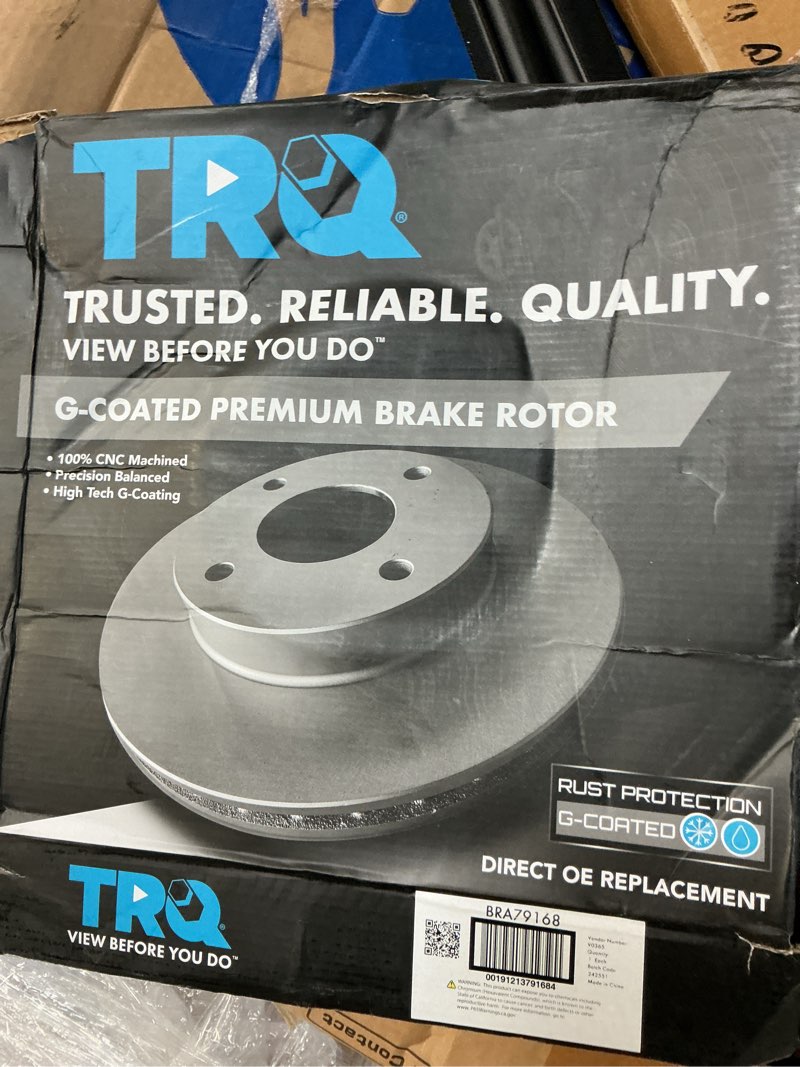 Condition photo showing Good Condition for trq® bra22819 - plain solid rear disc brake rotors