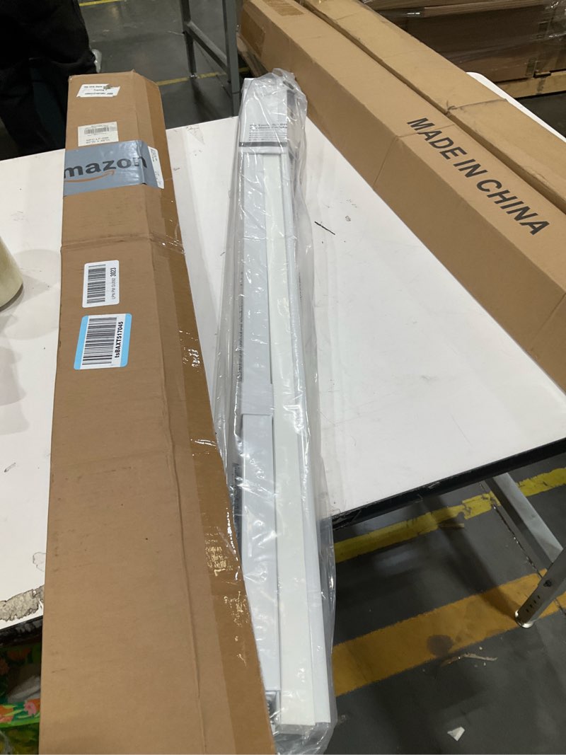 Condition photo showing Good Condition for lazblinds cordless cellular shades, no tools no drill light filtering honeycomb shades pleated blinds for windows, 40'' w x 48'' h, white light filtering-white 40'' w x 48'' h
