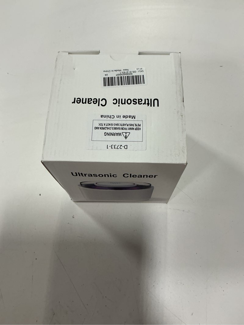 Condition photo showing New/Like New for Simfree Ultrasonic Retainer Cleaner - 45kHz Ultrasonic - 4 Modes Denture Cleaner Machine 200ML with Digital Timer for Dentures, Mouth Guards, Braces, Toothbrush Heads, Jewelry - White