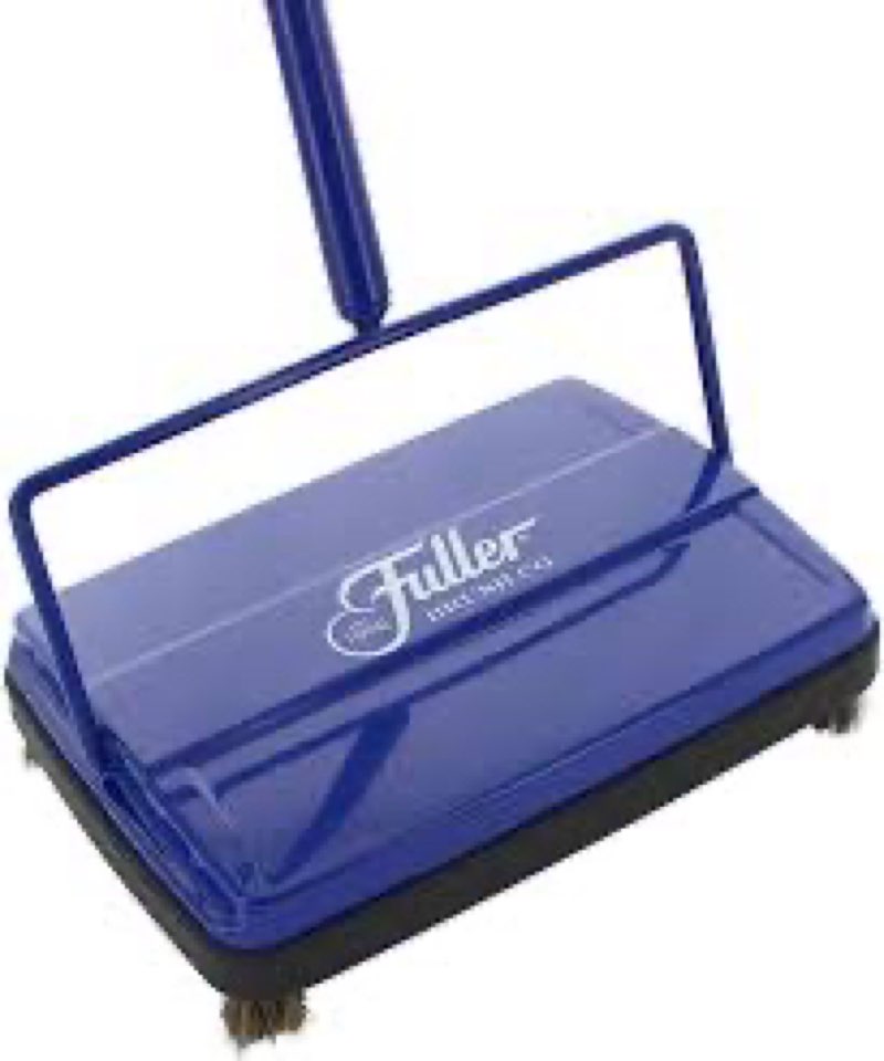 fuller brush 17033 electrostatic carpet & floor sweeper - 9" cleaning path - lightweight - ideal for crumby messes - works on carpets & hard floor surfaces - blue