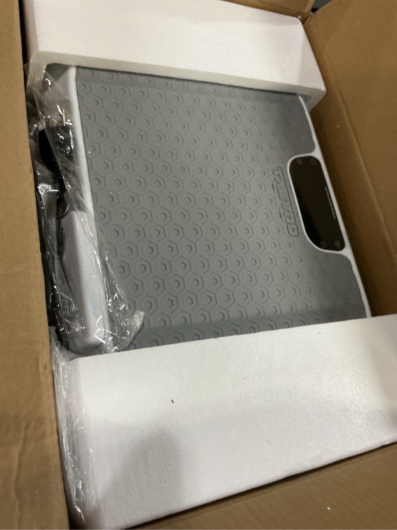 Condition photo showing Good Condition for Vibration Plate Exercise Machine Weight Loss, Full Body Shaker Workout Vibration Plates Lymphatic Drainage, Stand Shake Vibrating Plate for Women Men 450 Lbs Capacity Fitness Platform(Coconut White)