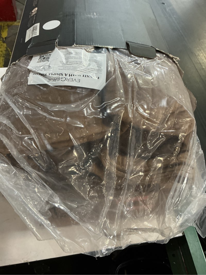 Condition photo showing New/Like New for EVERGRACE Luxury Velvet Quilt Set King Size 3 Piece, Soft Cross-Stitch Velvet Comforter Set with Pillow Shams, Lightweight Coverlet Bedspread Bedding Set for All Seasons, Tobacco Brown King (104" x 92") Tobacco Brown