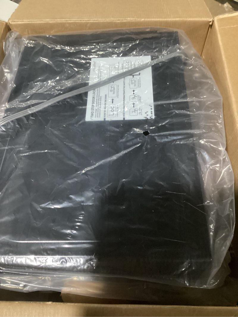 Condition photo showing New/Like New for COMFEE' EM720CPL-PMB Countertop Microwave Oven with Sound On/Off, ECO Mode and Easy One-Touch Buttons, 0.7cu.ft, 700W, Black