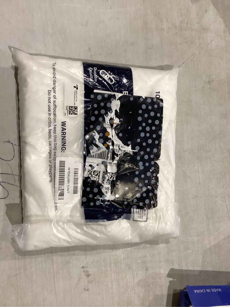 Condition photo showing New/Like New for White Boho Fabric Shower Curtain 72 x 72 Inches, Modern Shabby Chic Textured Tufted Chevron Striped Minimalist Cloth Bathroom Shower Curtain White 72"W x 72"L (Pack of 1)