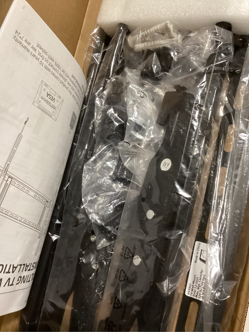 Condition photo showing Good Condition for HOME VISION Heavy Duty TV Wall Mount for Large TVs 60-120 Inch, Tilting TV Wall Mount, Max VESA 900x600, Holds up to 220lb, Fits 16/18/24/32 Inch Studs