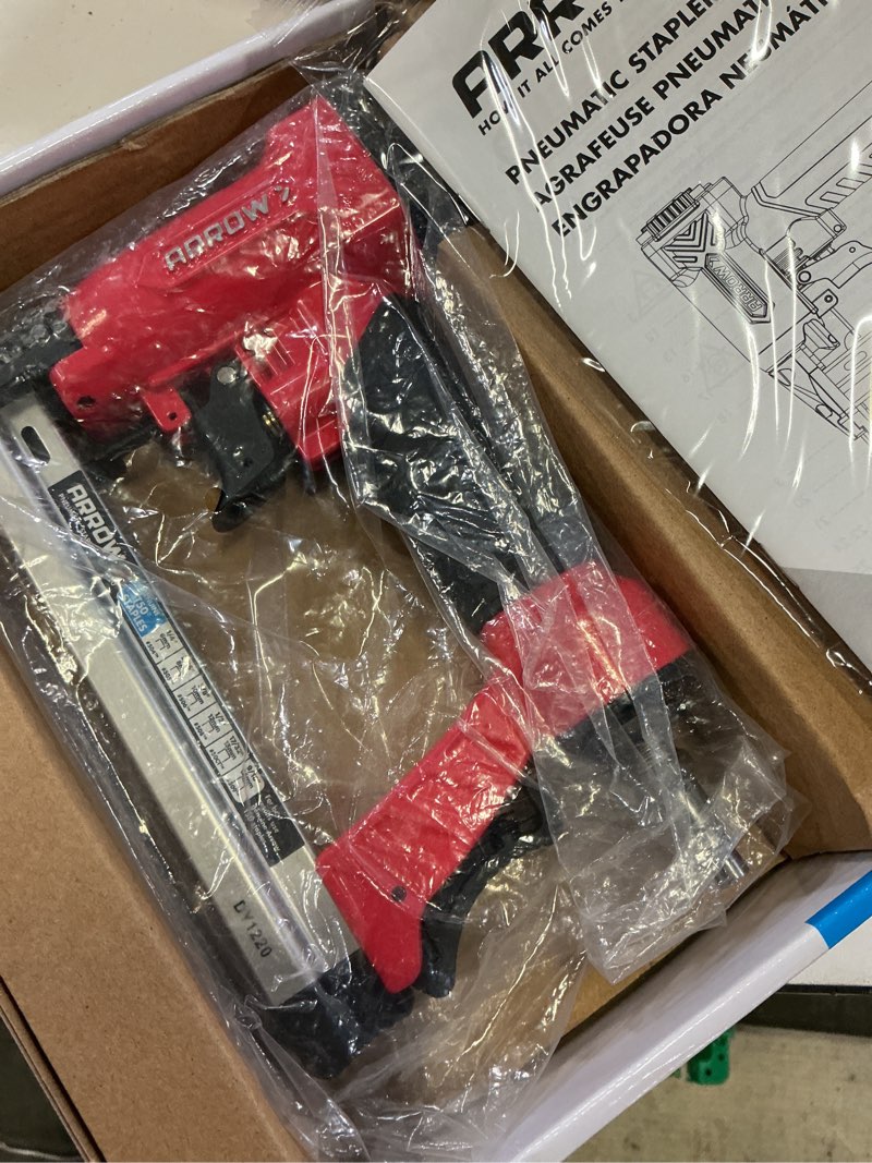 Condition photo showing New/Like New for arrow 16 ga. finish stapler