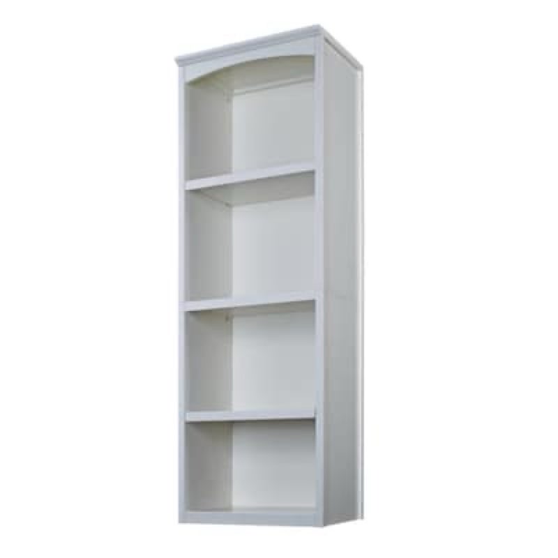 allen + roth hartford 24-in to 24-in w open shelves tower unit white solid shelving wood closet