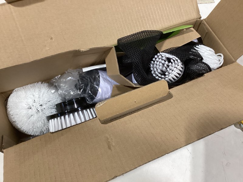 Condition photo showing Good Condition for TUYU Electric Spin Scrubber, Full-Body IPX7 Waterproof Bathroom Scrubber with Power LCD Display, Adjustable Extension Handle, Cordless Shower Cleaner Brush for Bathtub Kitchen Wall Cleaning Black