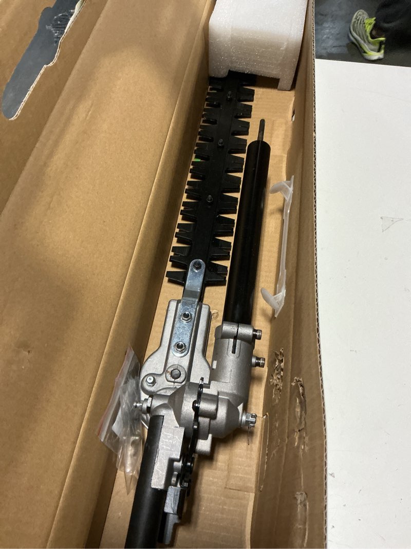 Condition photo showing Good Condition for hedge trimmer attachment universal for compatible troy-bilt, remington, craftsman, yard machines, yardman, snapper, bolens, murray, ryobi, greenworks, kobalt