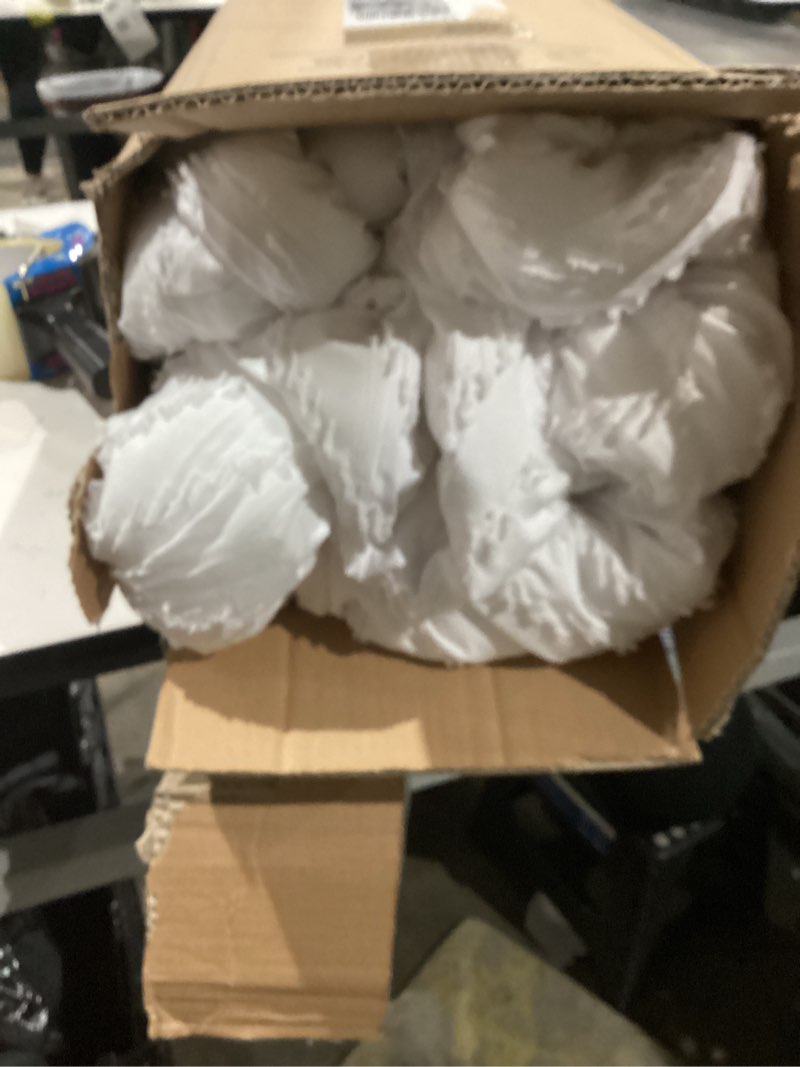 Condition photo showing As Is for bedsure  comforter set - white comforter, boho tufted shabby chic bedding comforter set for kids, 3 pieces vintage farmhouse bed set for all seasons, fluffy soft bedding set with 2 pillow shams queen 01 - white