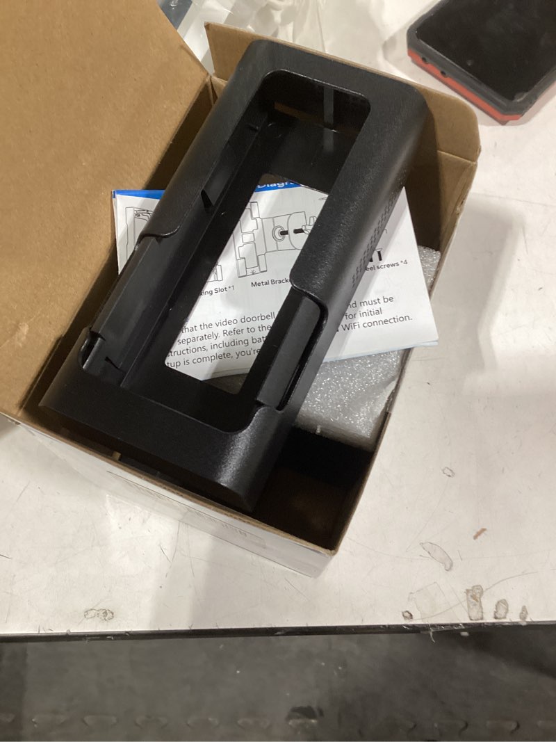Condition photo showing Good Condition for Anti Theft Ring Doorbell Mount - Renter Friendly Ring Doorbell Holder for Apartment Door - All Metal Ring Door Bracket Blink Doorbell Mount No Drill ?Frosted Black