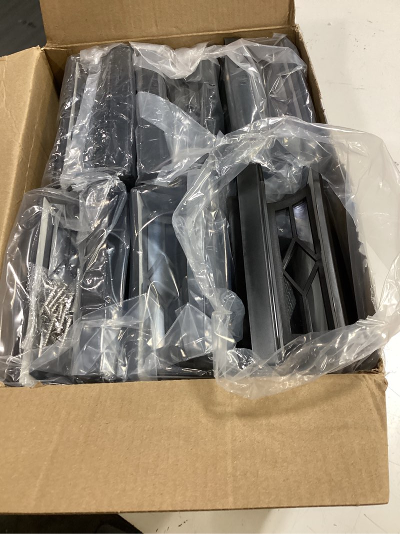 Condition photo showing Good Condition for volisun solar post cap lights: 6 - pack outdoor deck post cap lights black for dock fence waterproof 2 color modes,4x4/6x6 wooden/vinyl posts 6 pack black