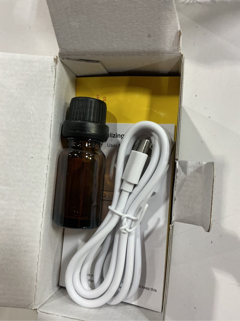 Condition photo showing New/Like New for Waterless Diffuser for Essential Oil, Battery Operated Scent Air Aromatherapy Diffuser, Mini Aroma Diffusers with 3 Intermittent Mist Modes, Cycle Start for Home Office Bedroom - Rose Gold