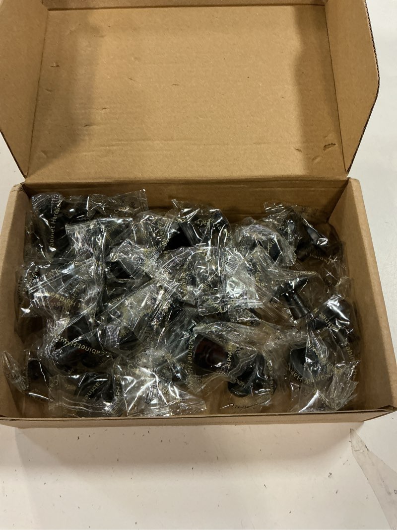 Condition photo showing Good Condition for Ravinte 25 Pack Drawer Pulls 1-1/4 Inch Kitchen Cabinet Knobs Solid Round Dresser Drawer Knobs Matte Black Dresser Knobs Drawer Knobs Simple Cabinet Hardware for Cupboard Drawer Pulls 25 Matte Black