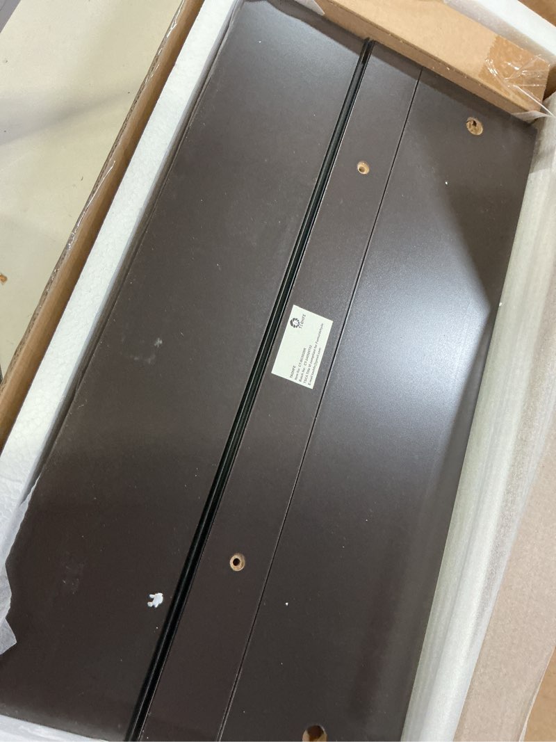 Condition photo showing Good Condition for TaoHFE Brown Medicine Cabinet with Mirror - 2 Doors, 3 Open Shelves, Wall Mounted Wooden Storage Cabinet for Bathroom, Laundry Room, Kitchen Brown With Mirror