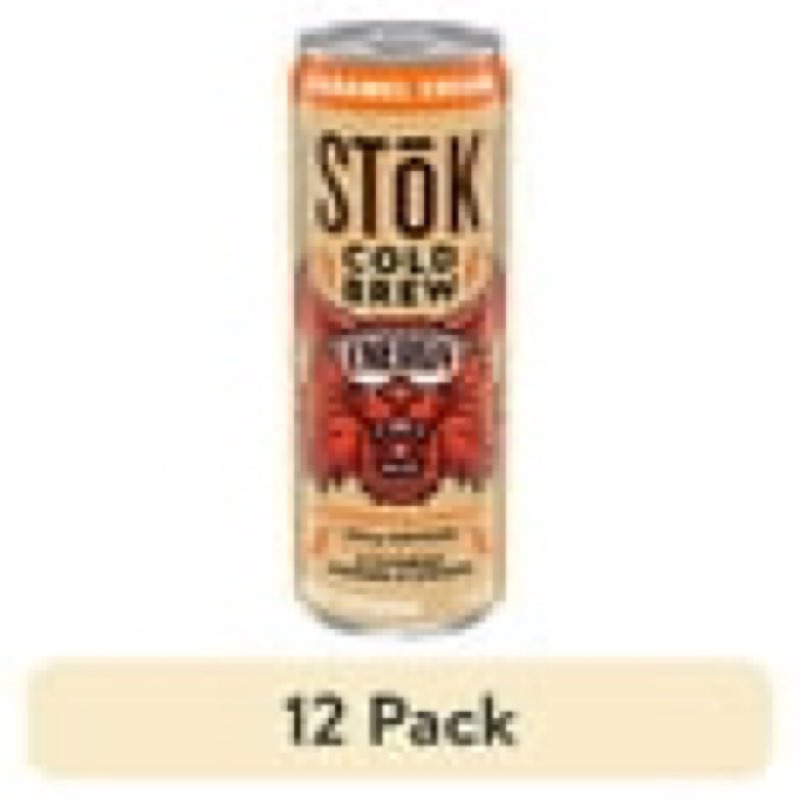 Best by 11/15/25 Stok cold brew energy caramel 12 pack 11fl oz