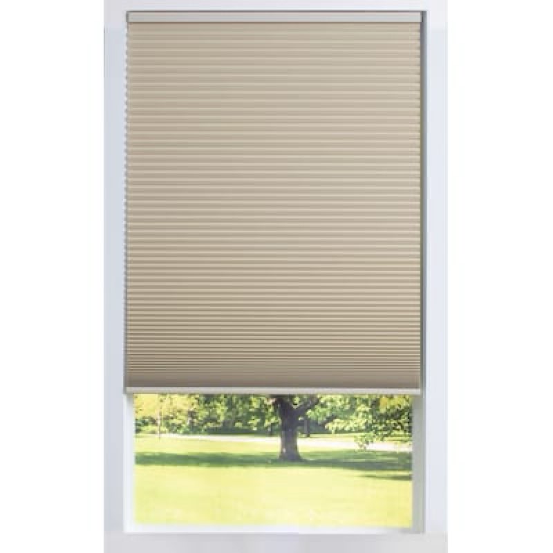 allen + roth 37-in x 54-in Alabaster Room Darkening Blackout Cordless Cellular Shade