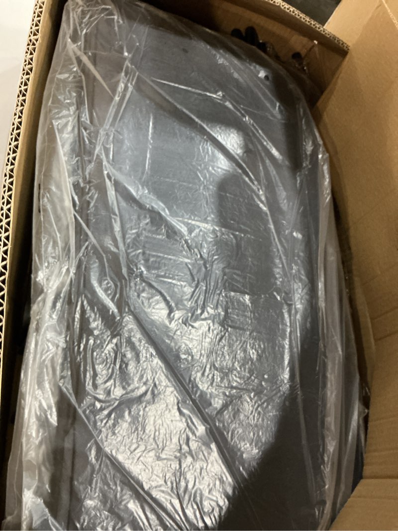 Condition photo showing Good Condition for songmics closet wardrobe, portable closet for bedroom, clothes rail with non-woven fabric cover, clothes storage organizer, 55.1 x 16.9 x 68.5 inches, gray uryg02gy grey