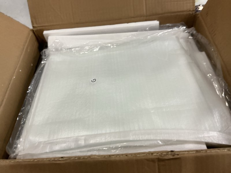 Condition photo showing Good Condition for homsho side tables set of 2, end tables with tempered glass, 2-tier nightstands with storage shelves, coffee table with modern style, slim sofa table for living room, bedroom, 11.8" d x 15" w, black black 11.8"d x 15"w x 23.6"h