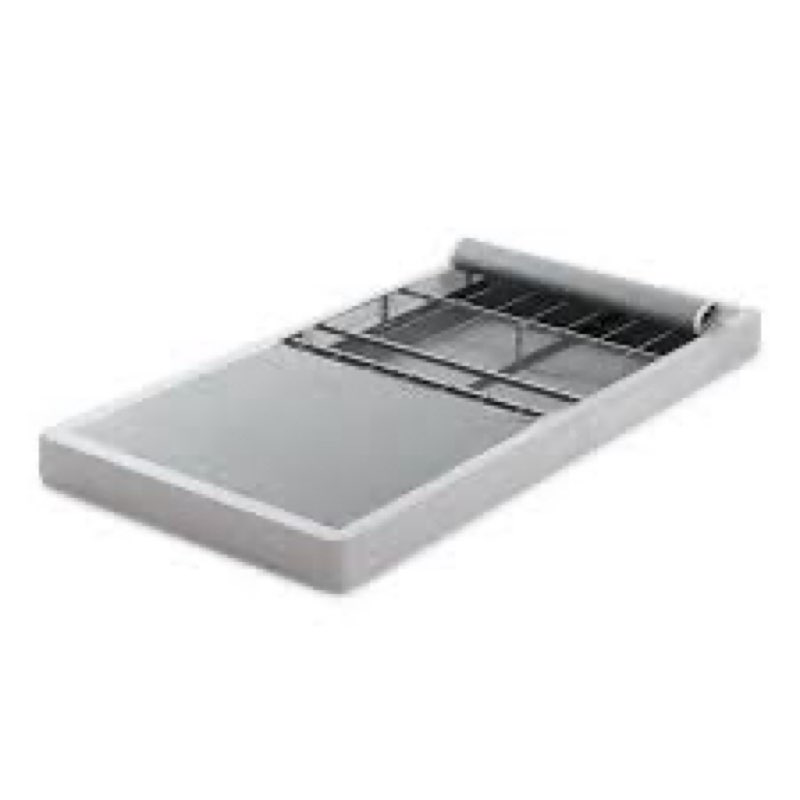 Naglee Metal Box Spring Size: Twin, Color: White, Profile: 5"