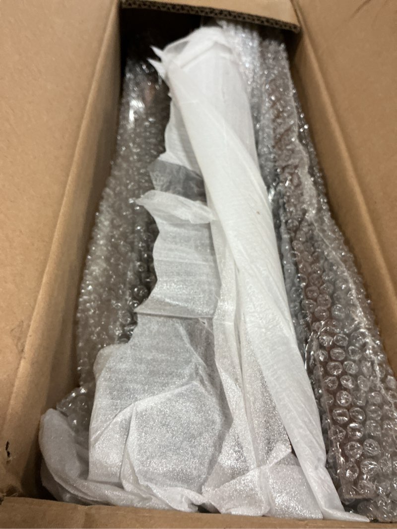 Condition photo showing Good Condition for Mid Century Modern Nightstand, Wood Bedside Table with Drawer and Opening Storage, End Table Living Room Fluted Night Stand with Solid Wood Legs for Bedroom (Rustic Brown)