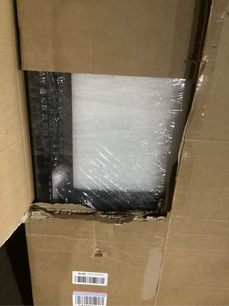 Condition photo showing Good Condition for RackPath 20U Open Frame Network Rack with 2X 14in Vented 1U Shelves Rear Support, Wall Mount/Floor Standing Network Cabinet, Heavy Duty 150 lbs Capacity for IT & AV Gear, Audio and Video Device