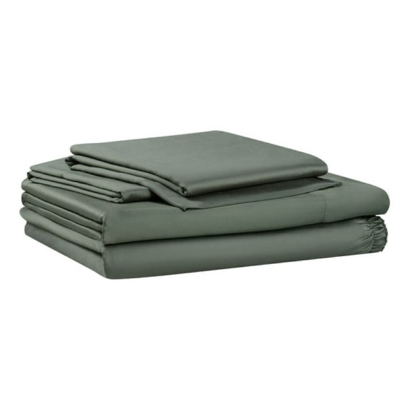 allswell 4-piece soft & silky serenity 100% tencel™ bed sheets set, flagstone, queen