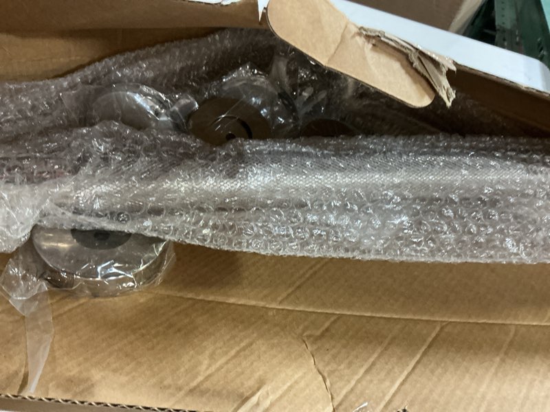 Condition photo showing Good Condition for polished chrome l-shaped grab bar 16x16 inch + knurled shower grab rail 20 inch, zepolu stainless steel angled toilet safety bar, bathroom mobility aid handrail, balance support assist bar for senior chrome 16x16 inch