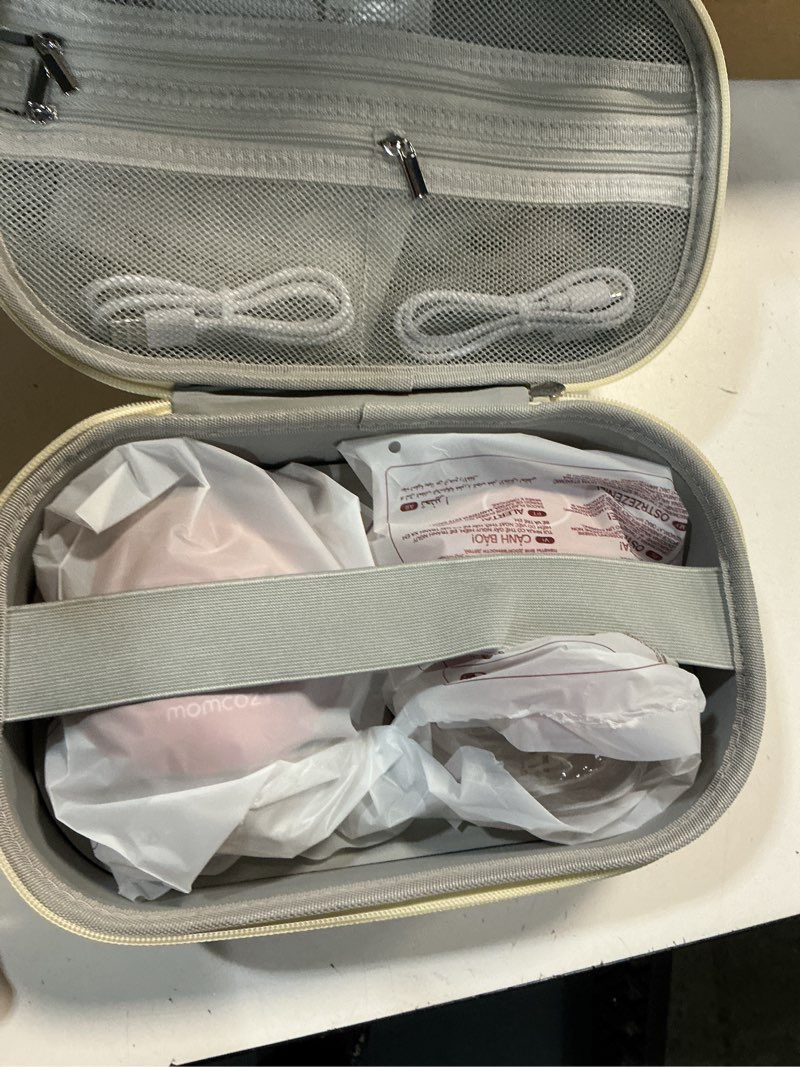 Condition photo showing Good Condition for momcozy wearable breast pump, hands free upgraded mobile flow | m9, app discreet control with personalized multi-modes & 15 levels, wearable breast pump 24mm, 2 pack cozy red regular-2 cozy red