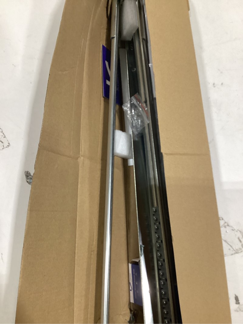 Condition photo showing As Is for LONTAN 5 Pcs Center Mount Drawer Slides Bottom Mount for Cabinet and Dresser 22 Inch Heavy Duty Drawer Rails 15.5" Extension Glide Track 22 Inch 5