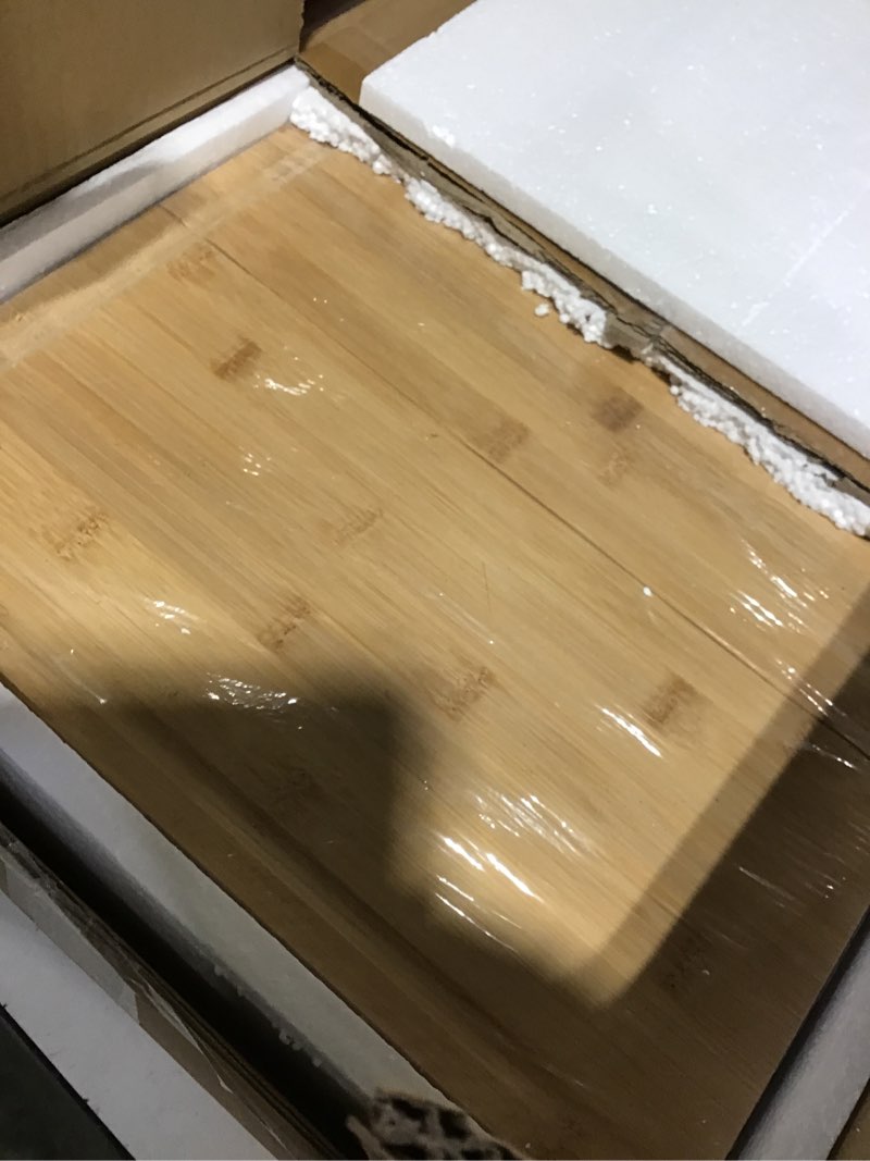 Condition photo showing As Is for Extra Large Foldable Stovetop Cover Cutting Board – Double-Sided 29" x 21" Collapsible Charcuterie Noodle Board – XL Prep Deck & Sink Cover for more Counter Space