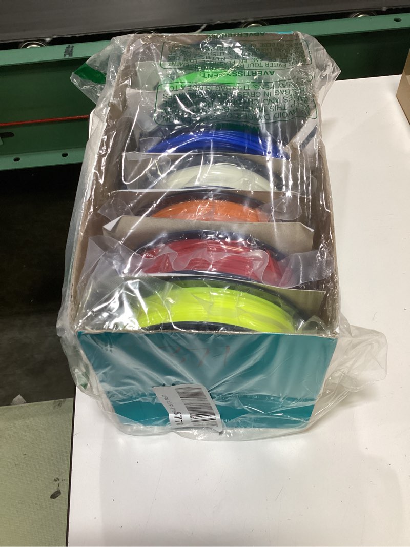 Condition photo showing Good Condition for sunlu pla+2.0 3d printer filament bundle, multicolor pla+ filament 1.75mm, individually vacuum packed, 0.25kg per spool, 8 pack, 2kg total, black+white+grey+red+klein blue+yellow+green+sunny orange 8*250g new color - black+white+grey+red+klein blue+yellow+green+sunny orange 2kg
