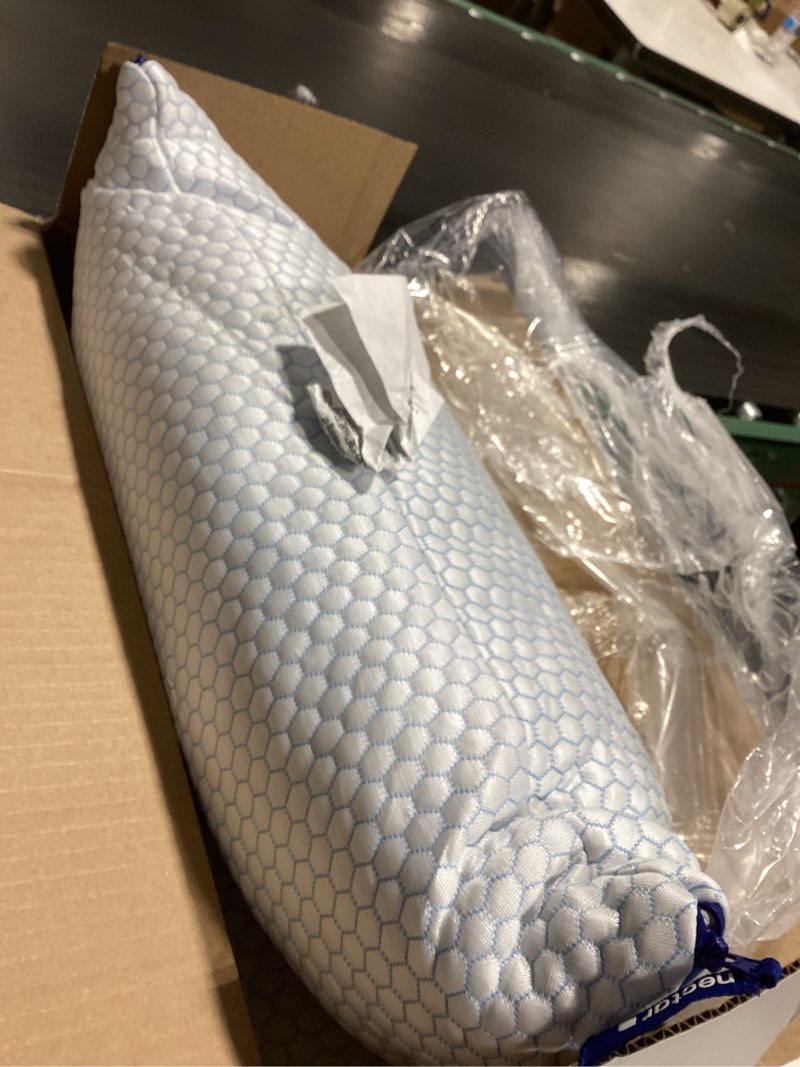 Condition photo showing Good Condition for Nectar Tri-Comfort Cooling King Pillow - Adjustable Support & Firmness - Cooling Cover - Pressure Relief - Helps Reduce Neck Pain - Premium Memory Foam & Microfiber Down Alternative