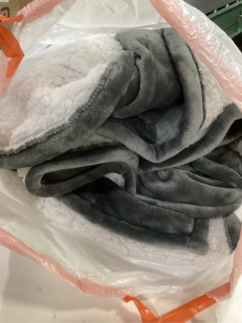 Condition photo showing As Is for Bedsure Electric Blanket King Size - Dual Control Heated Blanket King Size, Fast Heating with 10 Time Settings & 10 Heat Settings, Warm Gift for Grandma (100x90 inches, Grey) 01 - Grey King